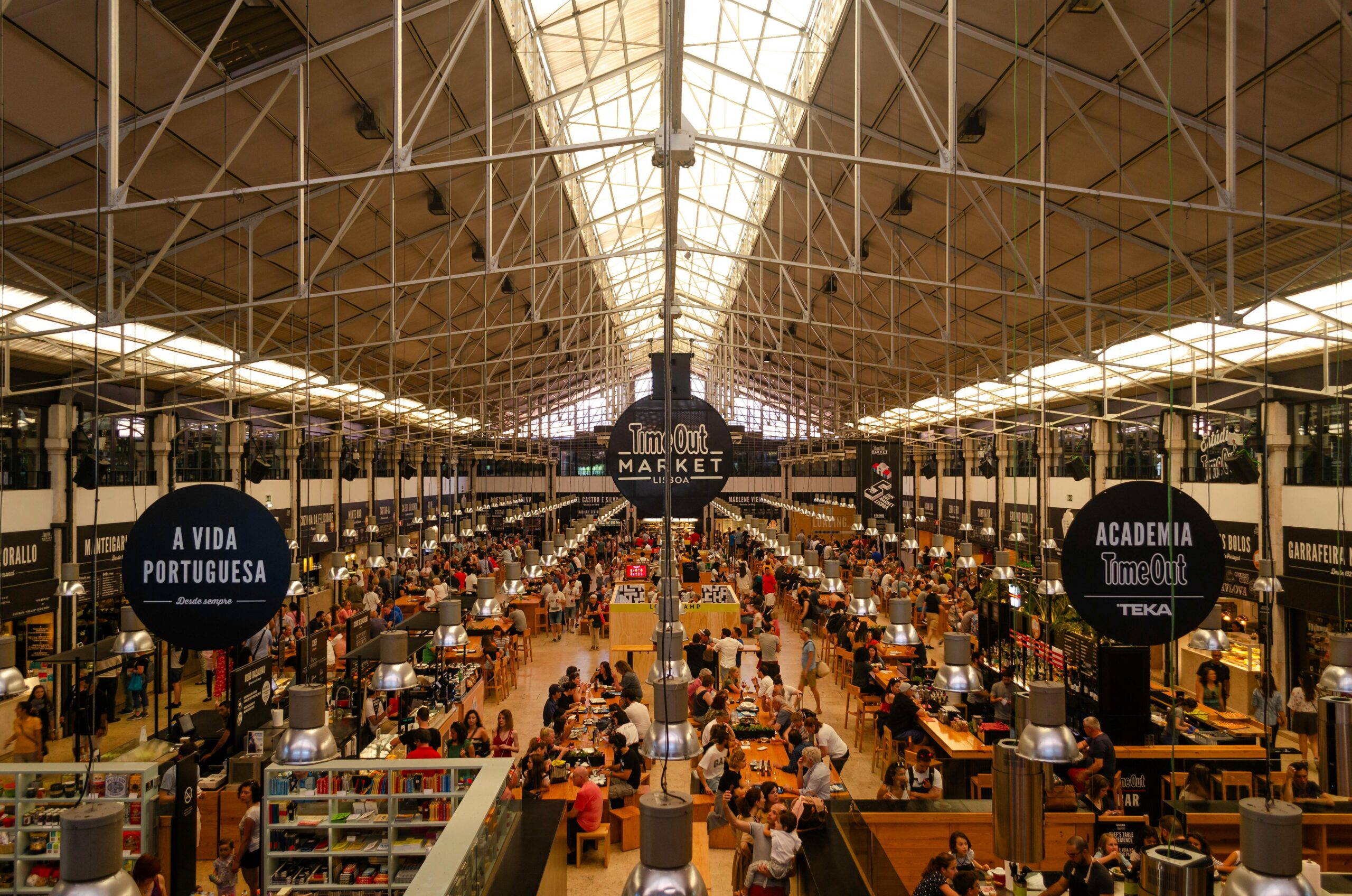 A panoramic view of TimeOut Market
